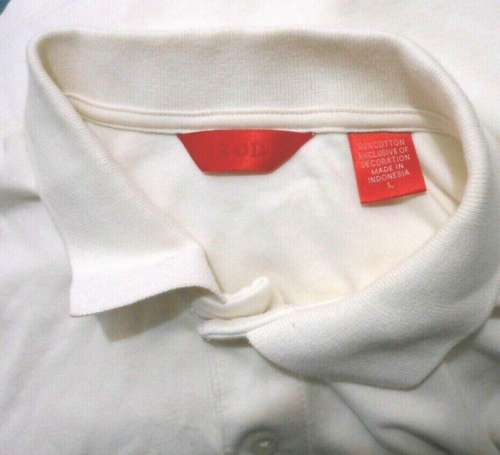 Camisa Polo Izod Para Hombre Grande Manga Corta Algodón Blanco Sólido Informal - Imagen 2 de 8