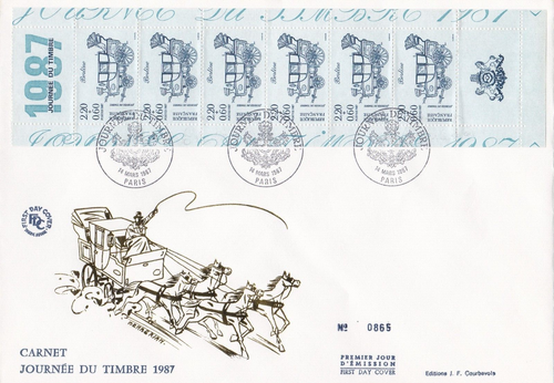 France 1987 FDC Day Du Timbre yt