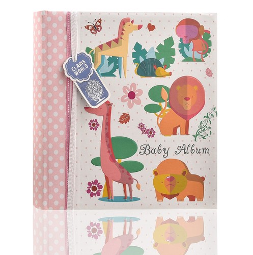 Álbum de fotos de bebé niño/niña con bolsillos deslizables para 4x6"/10x15 cm 200 fotos - Imagen 42 de 60