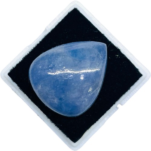 26 Cts Natural Tanzanite 21x18mm Pear Huge Cabochon Violet Blue Loose Gemstone - Picture 9 of 13