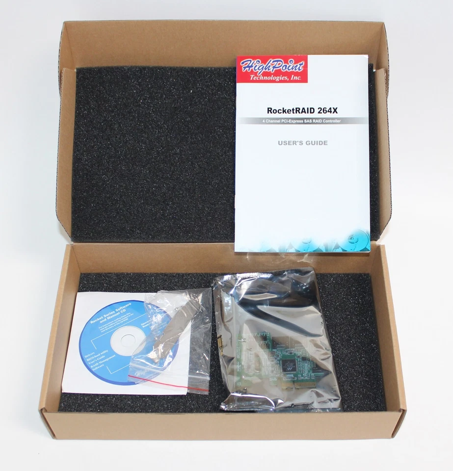 HighPoint RocketRAID 2640X4 4-Channel PCIe x4 SATA SAS RAID - Image 2 of 4