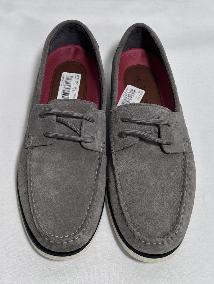 Section X Men Shoes Loafers Boat Size 9M Lace Up Suede  display picture 3