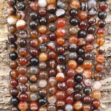 Madagascar Banded Agate Round 6mm 8mm