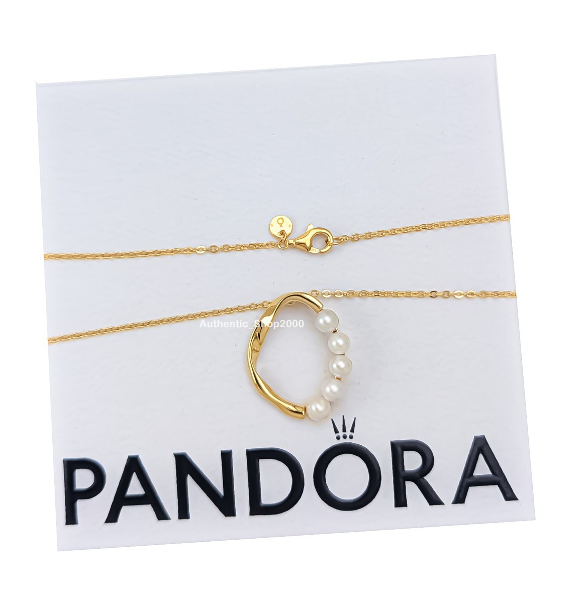 Cultured Pearls Pandora Essence Pearl Charm NEW 100% PANDORA Gold