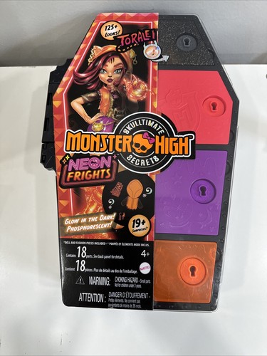 Monster High Skulltimate Secrets: Neon Frights Toralei Stripe Fashion Doll New - Picture 8 of 15