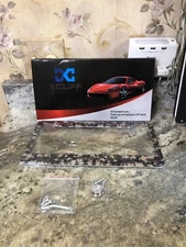 Open Box XCLPF License Plate Frame Green Camoflauge 