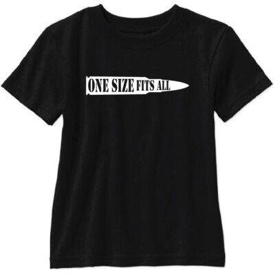 One Size Fits All Short Sleeve T Shirt AR15 M16 1911 M9 M14 2nd 