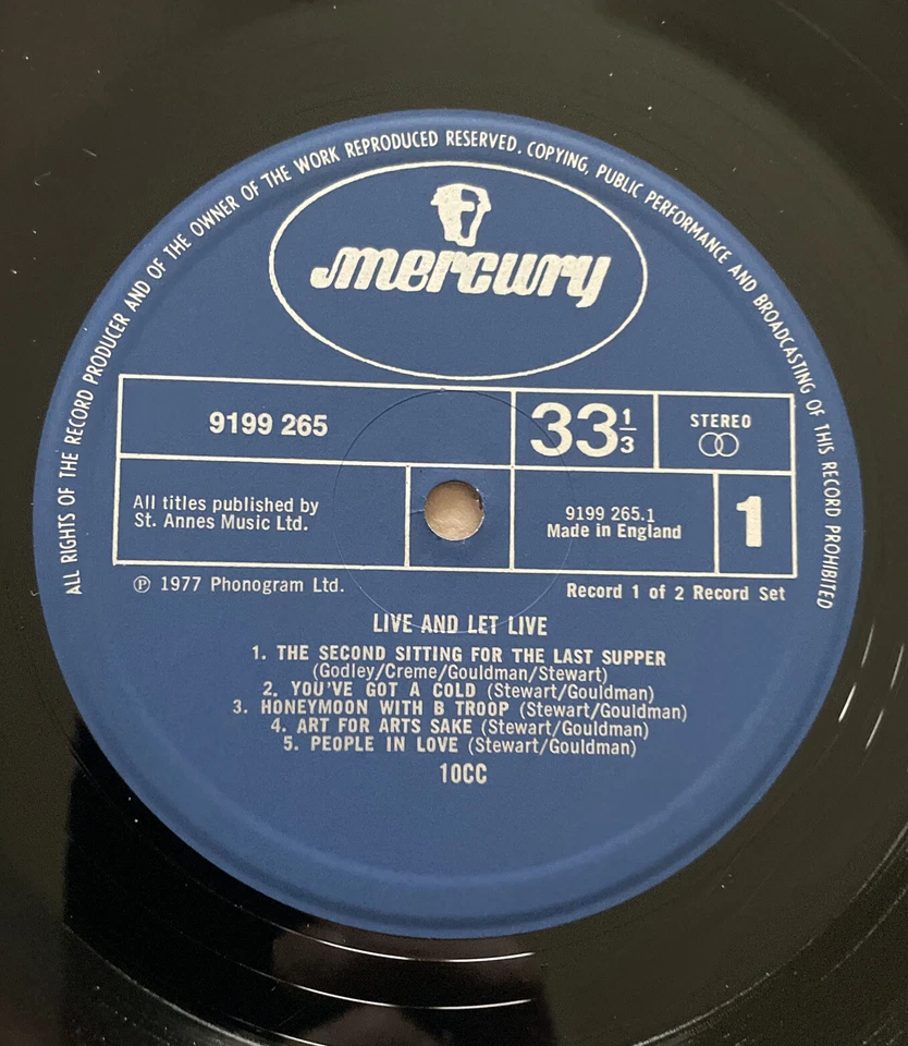 10cc Live And Let Live Double Vinyl LP Original UK Mercury - 9199-265 Ex~Vg+ - Image 3 of 4
