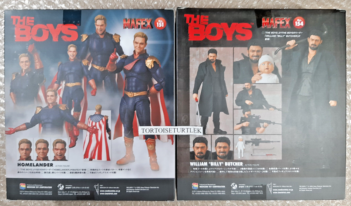 MAFEX The Boys Homelander & William Billy Butcher Set of 2 Medicom