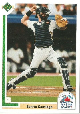 BENITO SANTIAGO PADRES NL ALL STAR #91F - UPPER DECK FINAL EDITION ED NM-MT 1991