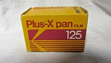 VINTAGE KODAK PLUS X PAN 125 PX135-20 FILM BOX ONLY EXP 12/86