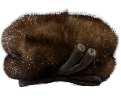 Vintage Cornelius Makers of Fine Furs Brown Mink Pillbox 50s  display picture 3