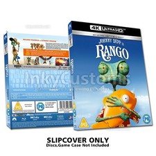 Rango 4k Ultra Bluray Sleeve Slip Cover Only Custom NO DISC 