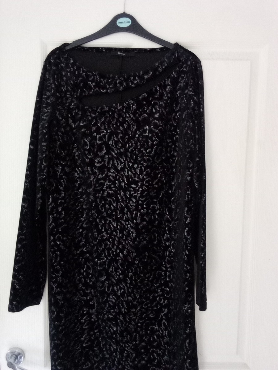 asda black dress Black Short Frill Sleeve Ribbed Top Midi Dress | Women