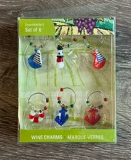 Wine Country, Set of 6 Wine Glass Charms