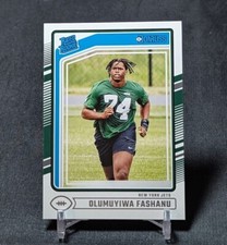 Olumuyiwa Fashanu Rated Rookie RC 2024 Donruss Football Card #330 New York Jets