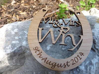 Fer à cheval personnalisé mariage : cadeau bonne chance, cadeau traditionnel