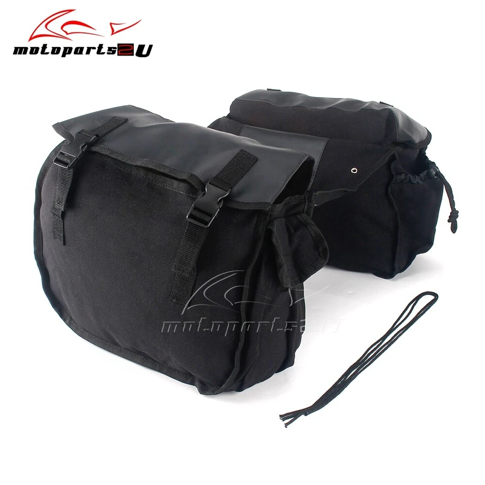 Universal 40L Saddlebag Side Tool Storage Luggage Bag For Most Motorcycle Bike - Image 4 of 4