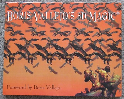 NEW RARE 1996 BORIS VALLEJO 3D MAGIC ART HC BOOK 1ST EDITION FANTASY ILLUTIONS