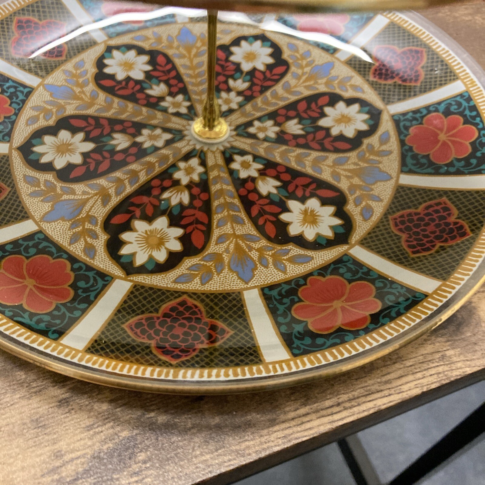 Two Tier Glass Cake Stand Afternoon Tea Christmas Vintage Fiesta eBay