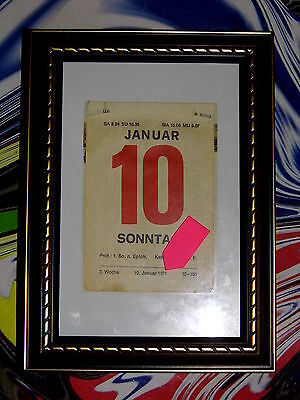 1970 Geschenk Hochzeitstag 51.Geburtstag original Kalenderblatt SEPT - DEZ
