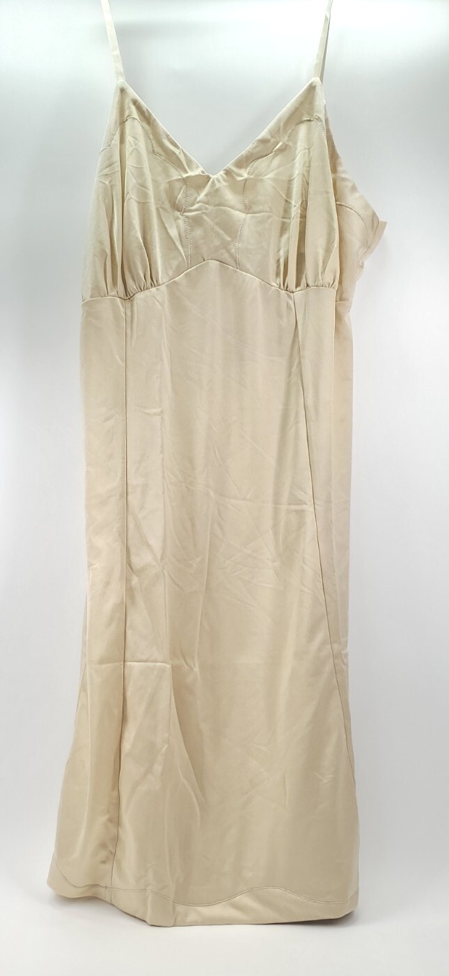 Wondermaid Ivory Nylon Full Slip Beige Women's Lingar… Gem