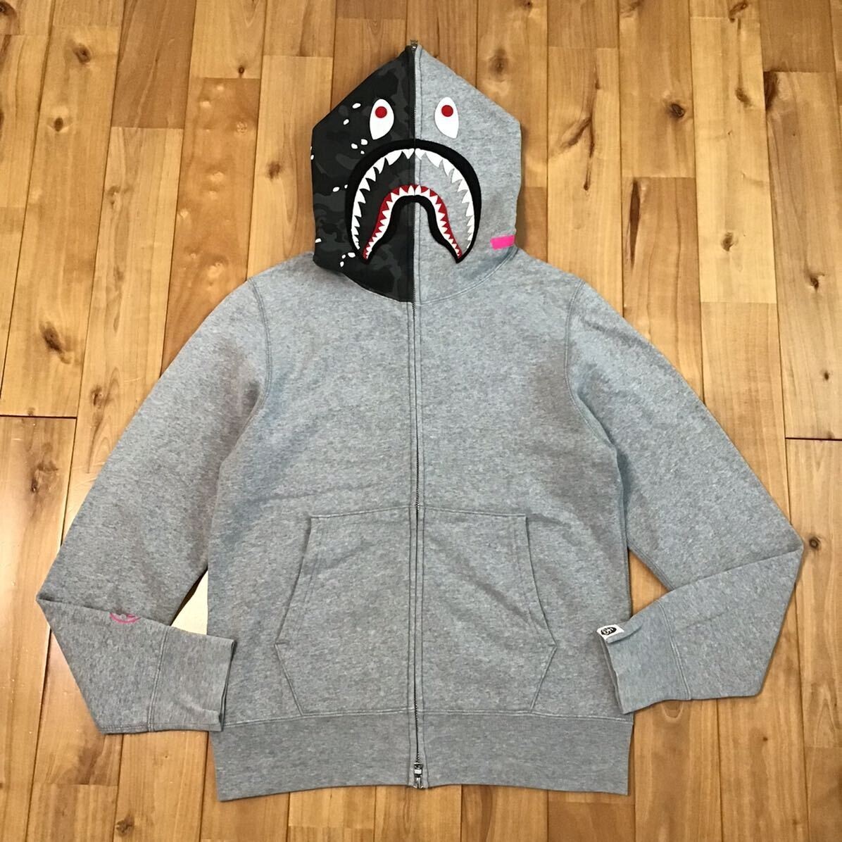 A BATHING APE×stussy SHARKFULLZIPHOODIE