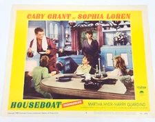 Houseboat 1958 Original Lobby Card Movie Posters Cary Grant Sophia Loren Comedy