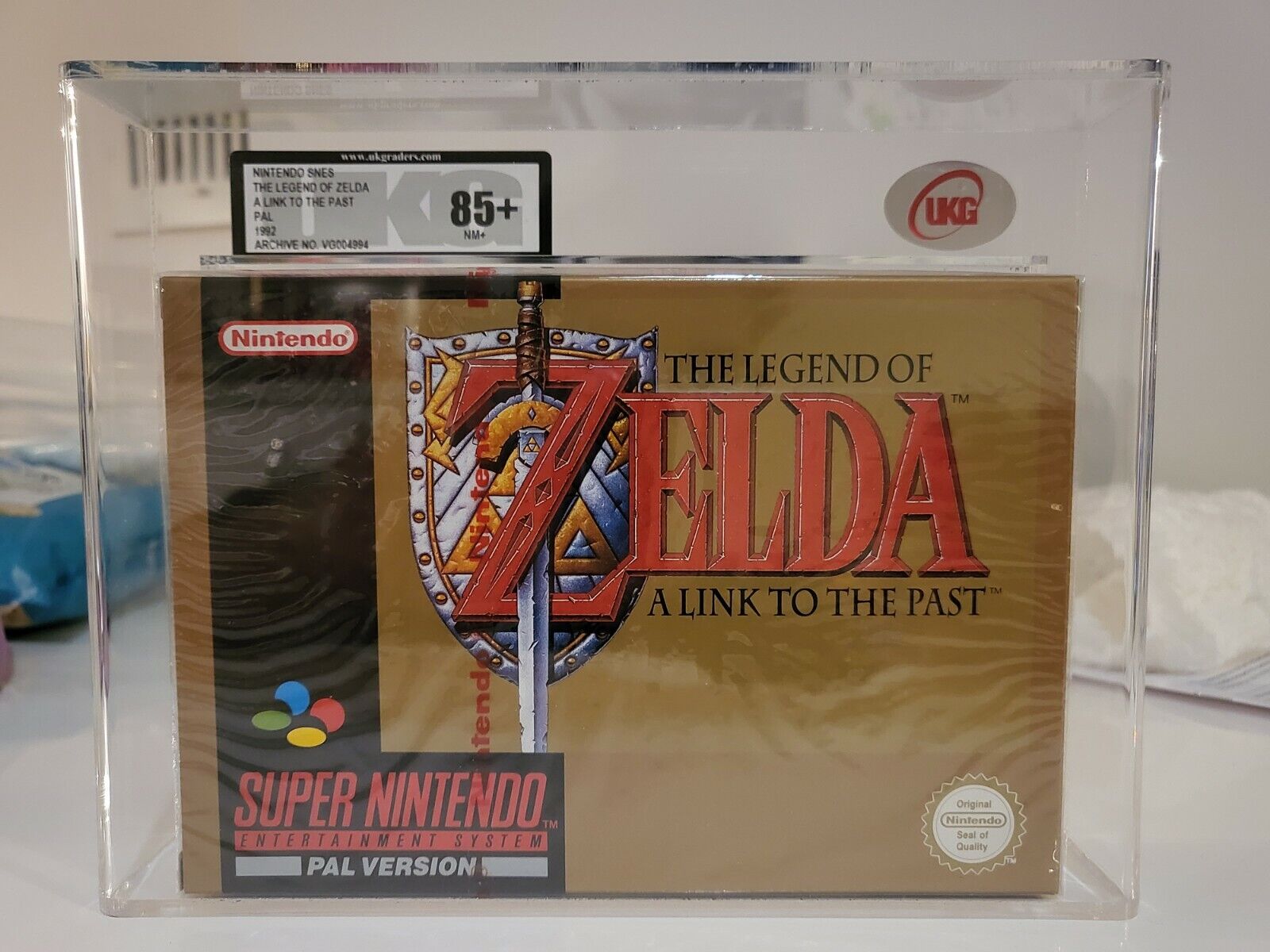 Zelda a link to the past snes sealed 85+ PAL Graded UKG like wata vga