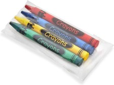 25 Sets of 4-Packs in Cello 100 Total Bulk Crayons Restaurants, Party Favors,
