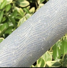 Silver Glitter patterned FAUX LEATHER SHEET 8" x 12" Felt Back 1116895 Luxury