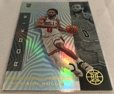 2019-20 Panini Illusions Basketball Coby White Chicago Bulls Rookie #163