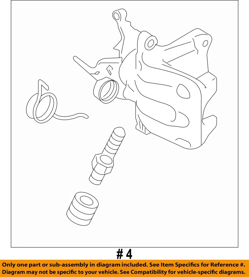 Volkswagen Golf GTI 2015 2016 2017 OEM juego de 4 pinzas de freno Foto 4 de 4