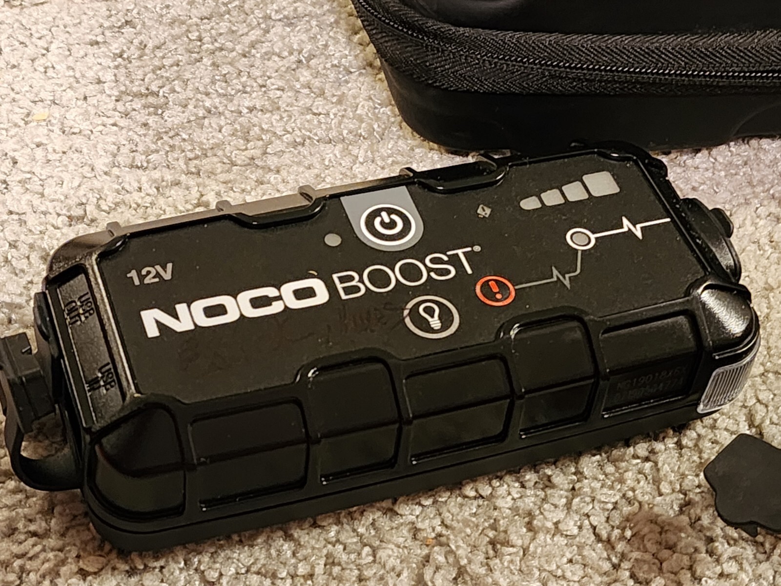 Noco Boost 12v Battery Jump Box W Case And Jumper Cables Missing