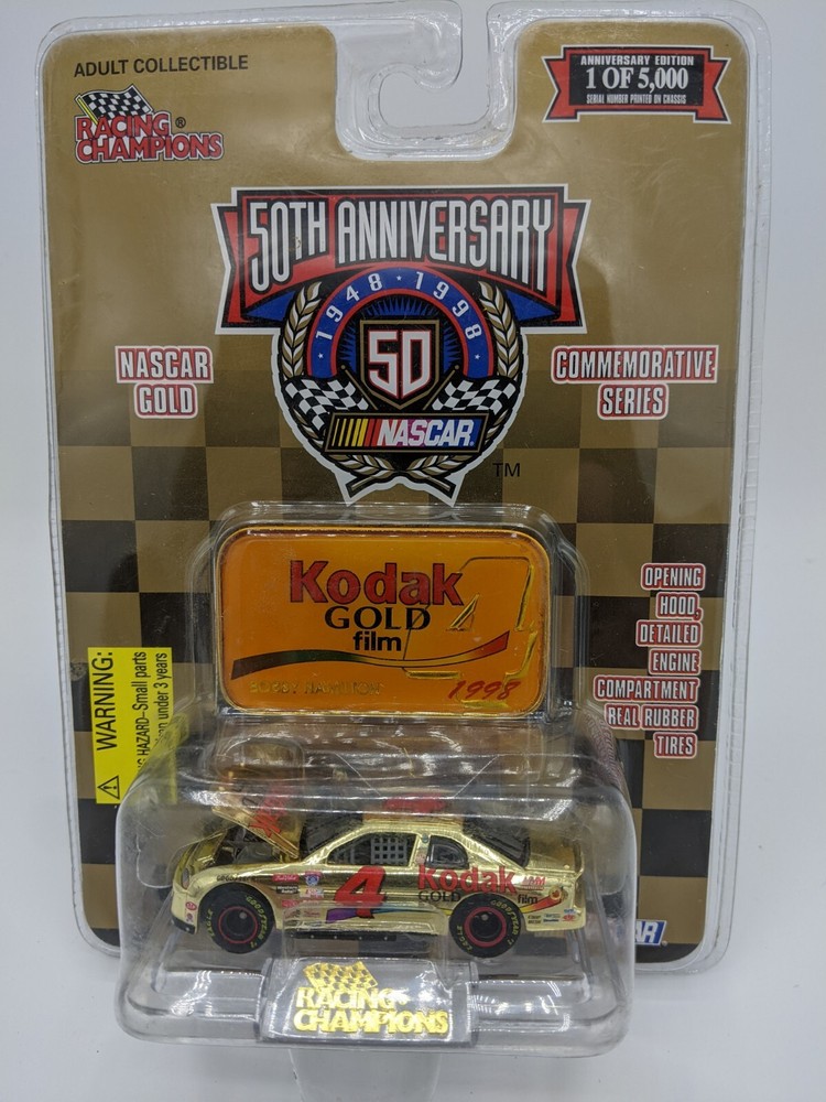 Racing Champions 50th Anniversary Nascar Gold #4 Collectable Car