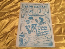 SLOW DAZZLE #3 [May 1984] Rare UK DIY/Post-Punk Fanzine - King Kurt, Redskins