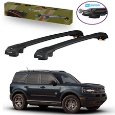 Roof Racks Cross Bars For Ford Bronco Sport 2021-2024 Black 2 Pack Open-Box