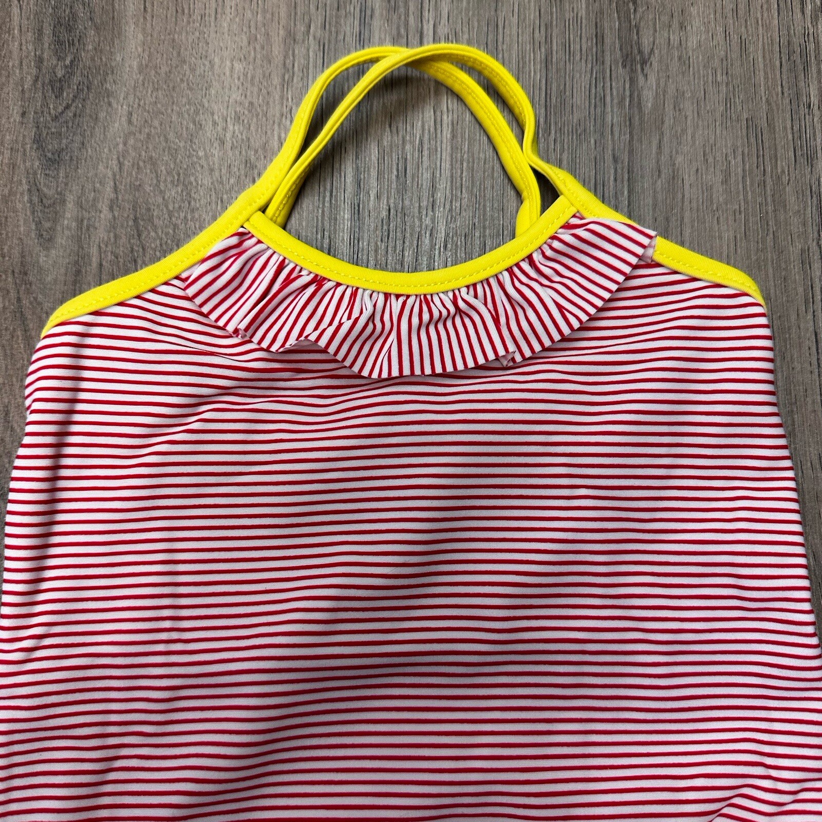 Country Road Baby Girl Bathers Sz 612 Months Red White Stripe Retro