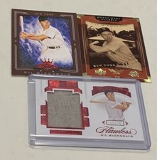 Gil McDougald Flawless Ruby Jumbo Jersey /20- D Kings & Sweet Spot (3) Card Lot!