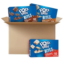 Pop Tarts Baked Pastry Breakfast  Bites Kids Snack Pastry 10 CT- Choose Box