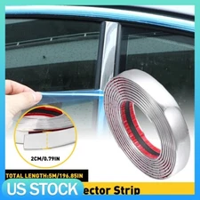 0.8"x16FT Car Moulding Trim Strip Door Guard Protector Chrome For Trucks SUV