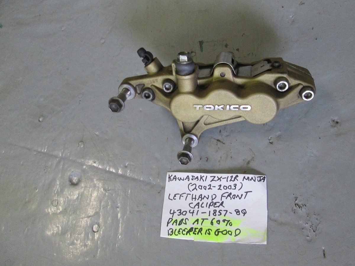 o Kawasaki 2002 - 2003 ZX-12R NINJA LEFT FRONT CALIPER 43041-1857-8Q