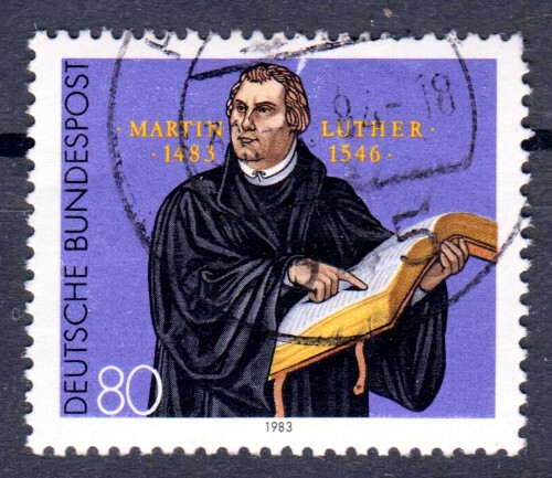 Bund 1193 , gestempelt / o / Martin Luther , Reformator / s3