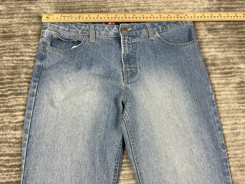 Duck Head Jeans Juniors 11 Blue Medium Wash Flare Cotton Blend Casual - Image 4 of 4