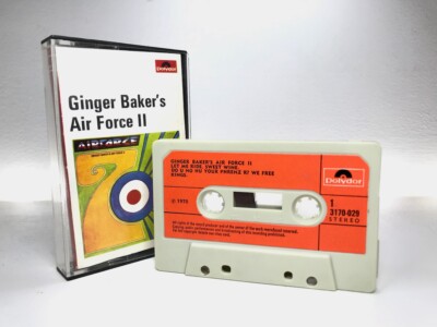 GINGER BAKER'S AIR FORCE II Vintage Kassette 3170029 **UK 1. AUSGABE 1970** RAR
