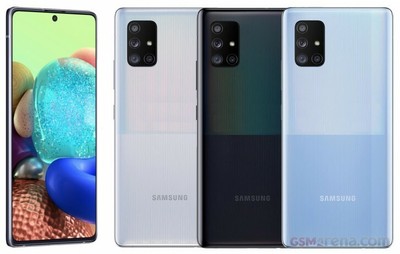 Open Box Samsung Galaxy A71 5G (A716U) 128GB CUBE Black GSM Unlocked Smartphone