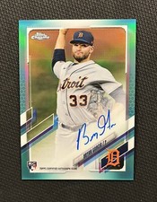 2021 Topps Chrome Bryan Garcia Rookie Auto Aqua Refractor #/199