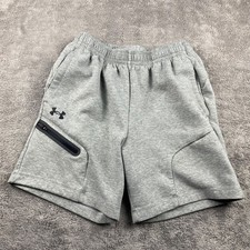 Under Armour 6" Unstoppable Fleece Shorts Mens Medium Gray