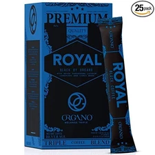 Organo Royal Black Medium Dark Roast Instant coffee - 25 Sachets