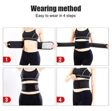 Tourmaline Self-heating Magnetic Therapy Waist Belt Lumbar Support Back Waist Su